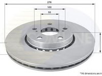 Disc frana TOYOTA AVENSIS T22 COMLINE ADC0199V