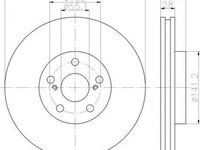 Disc frana TOYOTA AVENSIS T22 HELLA 8DD355112331