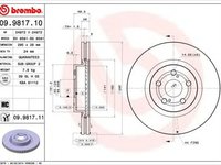 Disc frana TOYOTA AVENSIS T25 BREMBO 09981711