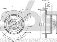 Disc frana TOYOTA AVENSIS VERSO CLM2 ACM2 sbs 1815204576