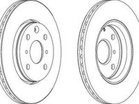 Disc frana TOYOTA AYGO PAB4 KGB4 FERODO DDF1527