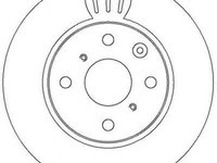 Disc frana TOYOTA AYGO WNB1 KGB1 JURID 562311J