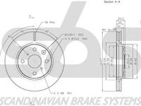 Disc frana TOYOTA AYGO WNB1 KGB1 SBS 18152045102