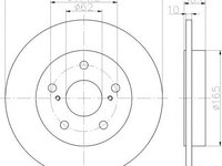 Disc frana TOYOTA BLADE (NRE15_, ZZE15_, ADE15_, ZRE15_, NDE15_), TOYOTA COROLLA (NZE18_, ZRE18_), TOYOTA AURIS VAN caroserie (ZRE18_, NZE18_) - TEXTA