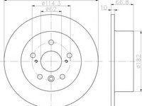 Disc frana TOYOTA CAMRY limuzina (MCV3_, ACV3_, _XV3_), TOYOTA CAMRY limuzina (_XV4_), TOYOTA AURION limuzina (GSV4_, ACV4_) - TEXTAR 92257803