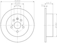 Disc frana TOYOTA CAMRY limuzina (_V2_), TOYOTA CAMRY Station Wagon (_V2_), TOYOTA CARINA Mk II combi (_T17_) - TEXTAR 92070800