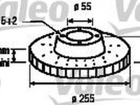 Disc frana TOYOTA CARINA E Sportswagon T19 VALEO 197169 PieseDeTop