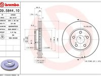 Disc frana TOYOTA CELICA ST20 AT20 BREMBO 09584410