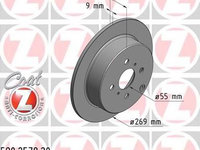 Disc frana TOYOTA COROLLA Combi (E12J, E12T) (2001 - 2007) ZIMMERMANN 590.2578.20 piesa NOUA