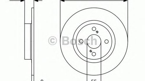 Disc frana TOYOTA COROLLA Compact E11 BOSCH 0