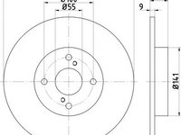 Disc frana TOYOTA COROLLA Liftback (_E11_) - Cod intern: W20113745 - LIVRARE DIN STOC in 24 ore!!!