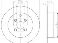 Disc frana TOYOTA COROLLA Limuzina (E12J, E12T) (2001 - 2008) TEXTAR 92126303 piesa NOUA