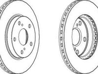 Disc frana TOYOTA COROLLA limuzina E12J E12T FERODO DDF1789