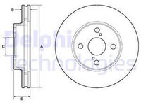 Disc frana TOYOTA COROLLA limuzina E12J E12T DELPHI BG3734