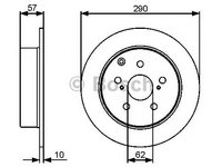 Disc frana TOYOTA COROLLA Verso - OEM: 0 986 479 448|0986479448 - W02653839 - LIVRARE DIN STOC in 24 ore!!!