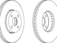 Disc frana TOYOTA COROLLA Verso (ZDE12_, CDE12_) (2001 - 2004) FERODO DDF1388