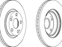 Disc frana TOYOTA COROLLA Verso (ZER_, ZZE12_, R1_) (2004 - 2009) FERODO DDF1401