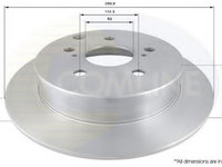 Disc frana TOYOTA COROLLA Verso (ZER, ZZE12, R1) (2004 - 2009) COMLINE ADC01135 piesa NOUA