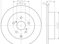 Disc frana TOYOTA COROLLA Verso (ZER_, ZZE12_, R1_) - OEM - MEYLE ORIGINAL GERMANY: 30-155230082 - W02404064 - LIVRARE DIN STOC in 24 ore!!!