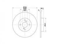 Disc frana Toyota COROLLA Wagon (_E10_) 1992-1997 #2 08A29810