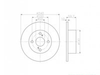 Disc frana Toyota COROLLA Wagon (__E11_) 1997-2001 #2 08A35610