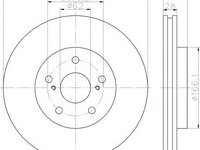 Disc frana TOYOTA ESTIMA (MCR3_, ACR3_, CLR3_), TOYOTA CAMRY limuzina (MCV3_, ACV3_, _XV3_), LEXUS ES limuzina (MCV_, VZV_) - MINTEX MDC1564