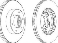 Disc frana TOYOTA HIACE IV bus LH1 FERODO DDF991