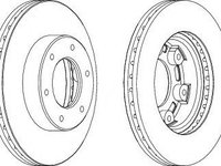 Disc frana TOYOTA HIACE IV caroserie (LXH1_, RZH1_, LH1_) (1995 - 2016) FERODO DDF991