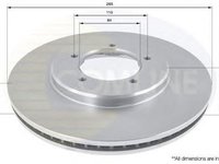 Disc frana TOYOTA HIACE IV caroserie LXH1 RZH1 LH1 COMLINE ADC0195V