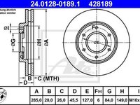 Disc frana TOYOTA HIACE IV platou sasiu LXH1 RCH1 KLH1 ATE 24012801891