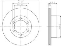 Disc frana TOYOTA HILUX II pick-up LN8 RN5 LN6 YN6 YN5 LN5 RN6 TEXTAR 92076300