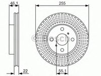 Disc frana TOYOTA IQ KPJ1 NGJ1 KGJ1 NUJ1 BOSCH 0986479987