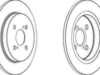 Disc frana TOYOTA IQ KPJ1 NGJ1 KGJ1 NUJ1 FERODO DDF1781