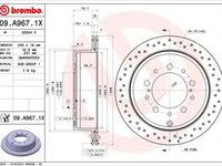 Disc frana TOYOTA LAND CRUISER 200 VDJ2 UZJ2 BREMBO 09.A967.1X