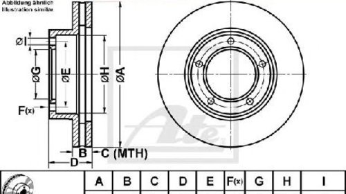 Disc frana TOYOTA LAND CRUISER 90 ( J9 ) 04/1