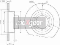 Disc frana TOYOTA LAND CRUISER IV (_J7_) Crossover, 03.1984 - Maxgear 19-2549