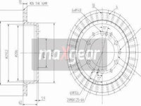 Disc frana TOYOTA LAND CRUISER IV (_J7_) Ridica, 11.1984 - Maxgear 19-2464