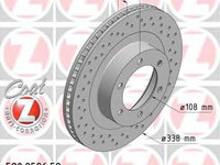 Disc frana TOYOTA LAND CRUISER (LJ12, KZJ12, TRJ12, KDJ12, GRJ12) (2002 - 2009) ZIMMERMANN 590.2586.52 piesa NOUA