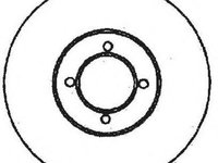 Disc frana TOYOTA LITEACE caroserie (CM3_V, KM3_V), TOYOTA TARAGO bus (_R2_, 31), TOYOTA LITEACE bus (CM30_G, KM30_G) - JURID 561440J