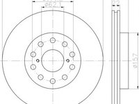 Disc frana TOYOTA MR 2 II (SW2_) - MINTEX MDC1237