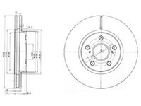 Disc frana TOYOTA PREVIA MCR3 ACR3 CLR3 DELPHI BG3735