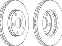 Disc frana TOYOTA PREVIA MCR3 ACR3 CLR3 FERODO DDF501