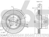 Disc frana TOYOTA PREVIA MCR3 ACR3 CLR3 SBS 1815204592