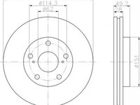 Disc frana TOYOTA PREVIA MCR3 ACR3 CLR3 TEXTAR 92077703