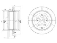 Disc frana TOYOTA PREVIA TCR2 TCR1 DELPHI BG3166