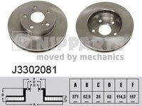 Disc frana TOYOTA PREVIA TCR2 TCR1 NIPPARTS J3302081