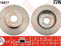 Disc frana TOYOTA PRIUS PLUS (ZVW4_) (2011 - 2020) TRW DF4877