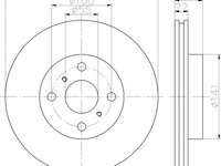 Disc frana TOYOTA PRIUS (ZVOLKSWAGEN3_) - OEM - MEYLE ORIGINAL GERMANY: 30-155210098|30-15 521 0098 - W02404056 - LIVRARE DIN STOC in 24 ore!!!