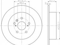 Disc frana TOYOTA RAV 4 II CLA2 XA2 ZCA2 ACA2 TEXTAR 92144100