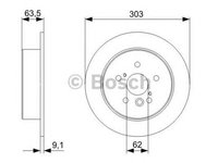 Disc frana TOYOTA RAV 4 II CLA2 XA2 ZCA2 ACA2 BOSCH 0986479338